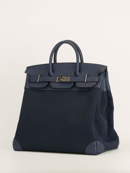 Birkin HAC 40 Blue De Malt Togo and Bleu Toile Militaire With PHW 2023 B Stamp