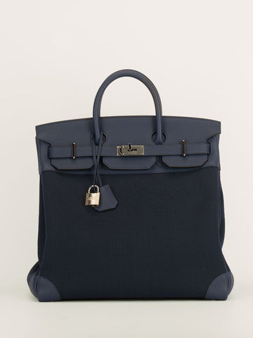 Birkin HAC 40 Blue De Malt Togo and Bleu Toile Militaire With PHW 2023 B Stamp