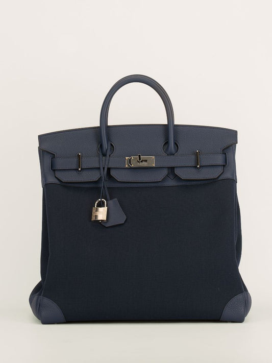 Birkin HAC 40 Blue De Malt Togo and Bleu Toile Militaire With PHW 2023 B Stamp