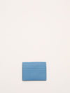 Light Indigo Grained Leather Card Holder