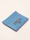 Light Indigo Grained Leather Card Holder