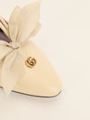 Cream Bow Berith Pumps