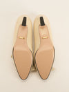 Cream Bow Berith Pumps