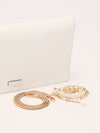 White Oversized Diamante Clutch