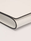 White Oversized Diamante Clutch