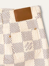 Cream Damier Azur Mini Skirt