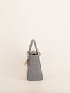 Grey Medium Cannage Embroidery Lady D-Lite Handbag With GHW