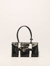 Black Top Handle Bag