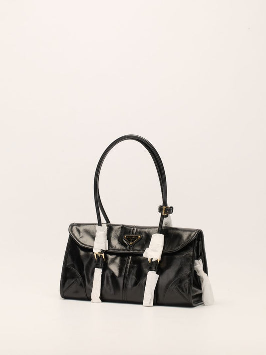 Black Top Handle Bag