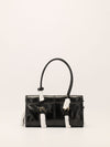 Black Top Handle Bag
