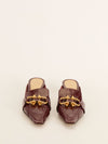 Burgundy Glossy Madam Mules