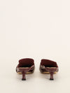 Burgundy Glossy Madam Mules