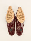 Burgundy Glossy Madam Mules