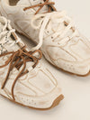 White Distressed Miu Miu x New Balance 530 SL Sneakers