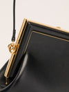 Black Small Fendi First Nappa Leather Bag With GHW