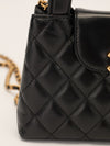 Black Nano Kelly Shopper Bag With GHW