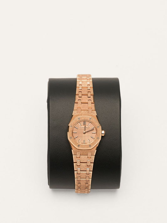 Pink Gold Mini Piguet Royal Oak Frosted Gold Quartz Watch