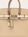 Birkin 25 Tricolour Trench Craie Étoupe Veau Epsom With PHW 2025 K Stamp