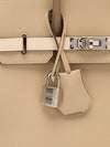Birkin 25 Tricolour Trench Craie Étoupe Veau Epsom With PHW 2025 K Stamp