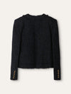Navy Four Pocket Tweed Jacket