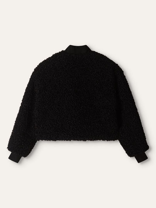 Black Reversible Boucle Jacket