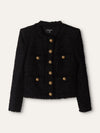 Opa Noir Four Pocket Tweed Jacket