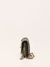 Black Chevron Wallet On Chain With GHW