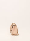Beige Small Classic Caviar Double Flap Handbag With GHW