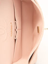 Beige Small Classic Caviar Double Flap Handbag With GHW