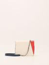 Blue & Red & White CC Tassel Patchwork Flap Bag With SHW