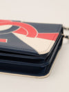 Blue & Red & White CC Tassel Patchwork Flap Bag With SHW