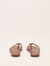 Tan GG Marmont Leather Sandals