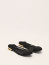 Black Mesh Ballet Flats