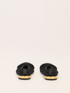 Black Mesh Ballet Flats