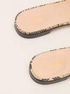 Black & Ivory Python Print G Cut-out Slide