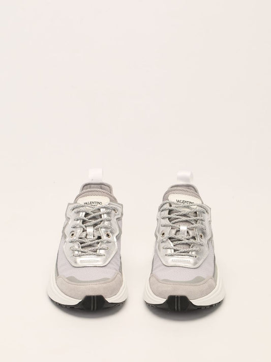 Silver & Lilac VLogo Signature Sneakers