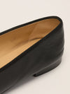 Noir Lambskin Leather Ballet Flats