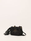 Black Tessuto Nylon Pouch With GHW