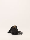 Black Tessuto Nylon Pouch With GHW