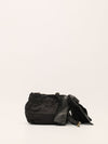 Black Tessuto Nylon Pouch With GHW