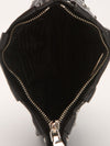 Black Studded Leather Clutch
