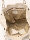 Talco Vitello Daino Leather Shoulder Bag With SHW