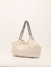 Talco Vitello Daino Leather Shoulder Bag With SHW