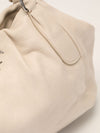 Talco Vitello Daino Leather Shoulder Bag With SHW