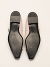 Beige & Black Two-Tones Mary Jane Flats