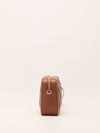 Tan Small Matelassé Crossbody Bag
