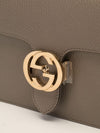 Grey Small Interlocking G Shoulder Bag