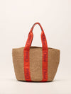 Wooden Orange Large Woody Basket Handbag