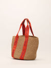 Wooden Orange Large Woody Basket Handbag