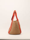 Wooden Orange Large Woody Basket Handbag